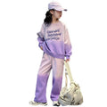 Girls' fall outfit : stylish new autumn collection for kids - trendy activewear tracksuit set for older girls, perfect for spring and autumn