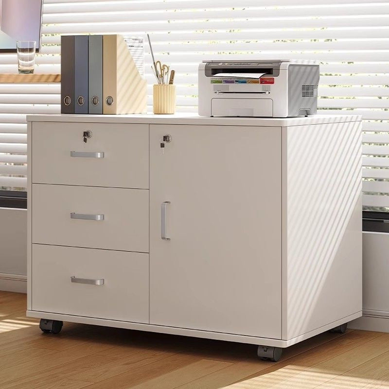 File cabinet table storage rack wooden side cabinet with lock storage cabinet storage cabinet office desk storage cabinet information cabinet