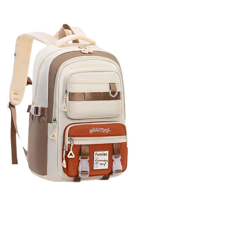 New high-value medium and large versatile student backpack, high school student large-capacity bag, men's and women's lightweight backpack