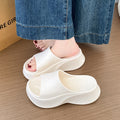 2026 new platform sandals for women, 8cm height increasing, summer outdoor wear, fashionable and versatile, popular trending high heel mules