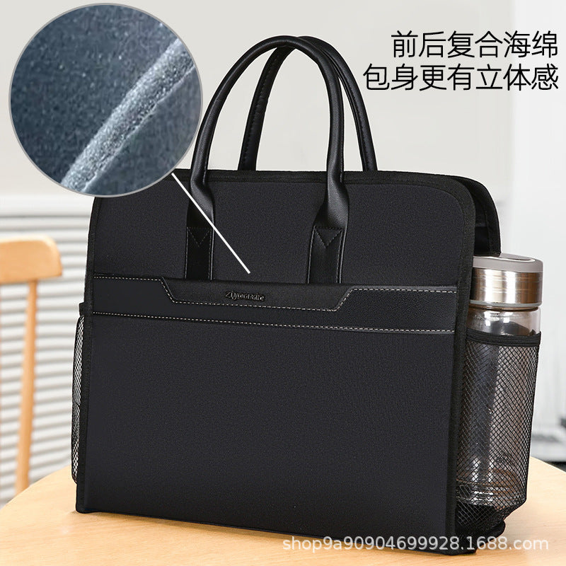 Self-Youxin Briefcase Oxford Cloth File Bag Tote Bag Business Men's Briefcase Large Capacity Conference Bag 237