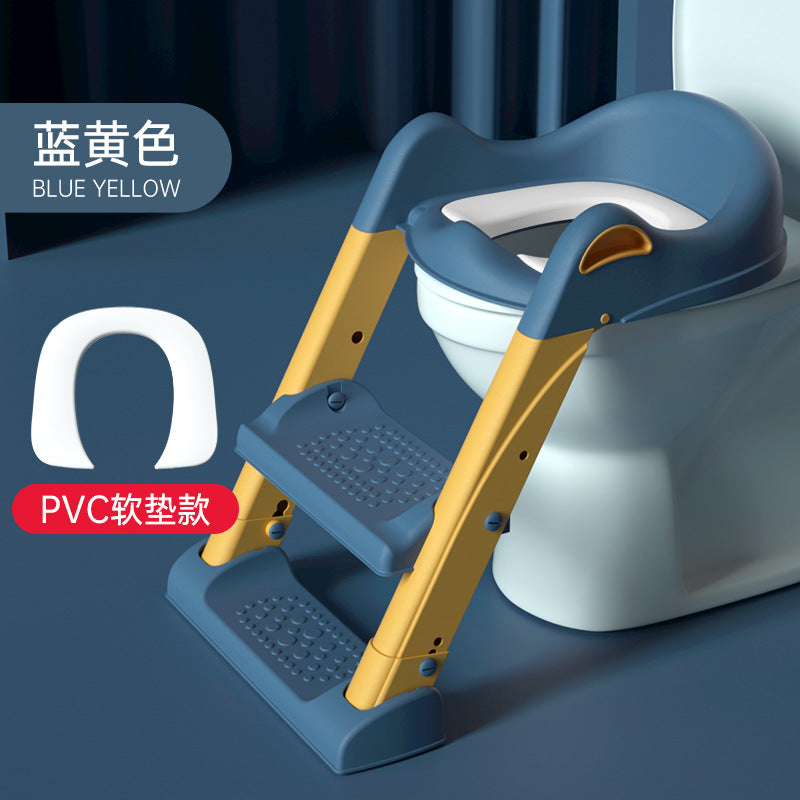 Children's toilet stair-type toilet auxiliary pad for male and female babies, step stool, toilet seat
