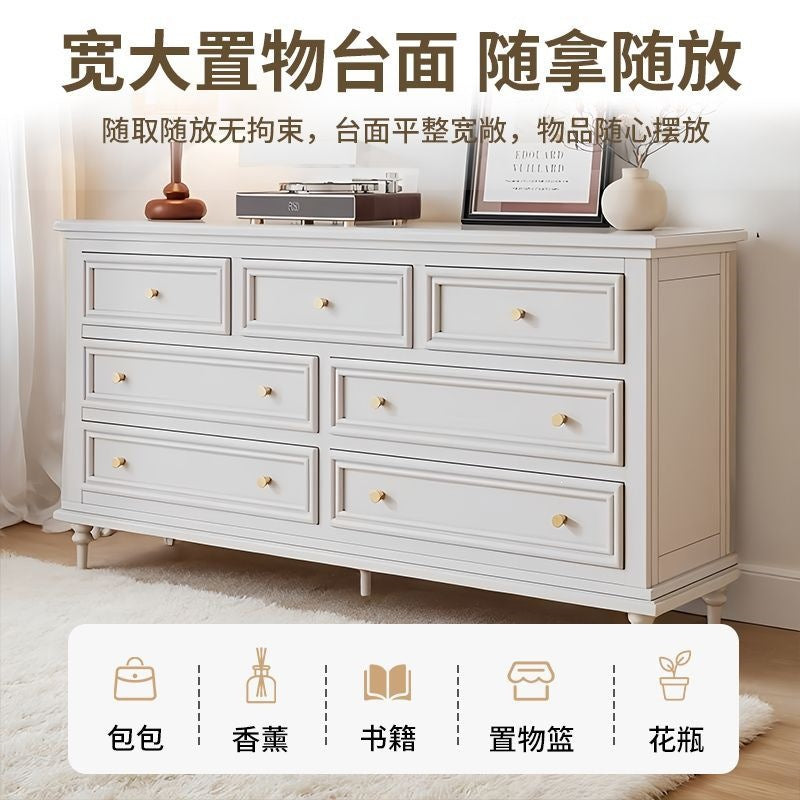 American rubber wood chest of drawers bedroom bed end drawer storage dresser 579 chest of drawers living room storage cabinet against the wall