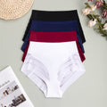 Multi-color combination cross-border exclusive high waist underwear women's breathable invisible plaid transparent sexy mesh women's briefs