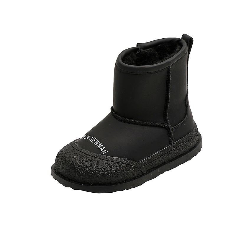 Clearance kids' casual snow boots -  winter fashion, warm & thickened fleece-lined ankle boots for boys & girls