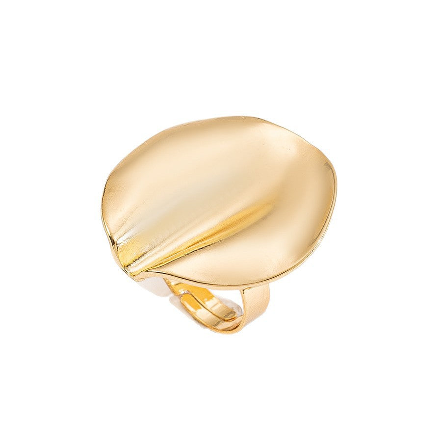 Wholesale metal ring sets - european & american style, irregular jewelry, women's niche fashion, high-end floral knuckle rings