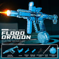 new product jiaolong electric water gun, flash light, high-speed continuous fire, linked reloading, outdoor children's water toys
