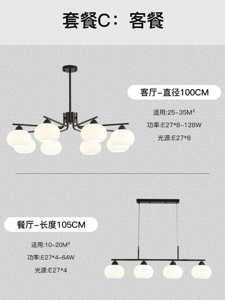 Living room lamp chandelier medieval cream style Bauhaus bedroom lamp French lamp Zhongshan home improvement lighting factory direct sales