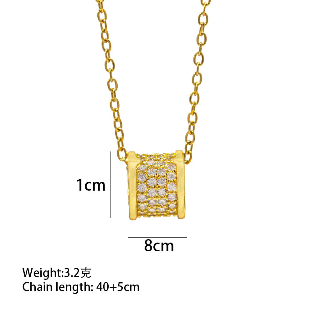 [titanium steel] cross-border popular versatile small waist necklace for women, accessible luxury fashion, high-end elegant sweater chain jewelry