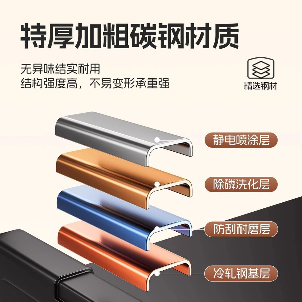 Household steel shoe cabinet, entrance door, large-capacity storage shoe cabinet, floor-standing multi-layer dust-proof shoe rack, rental house