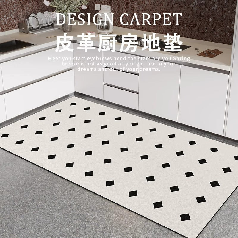 Kitchen floor mat  new arrival - full coverage, waterproof, oil-proof, non-slip, wipeable, no-wash carpet, stain resistant