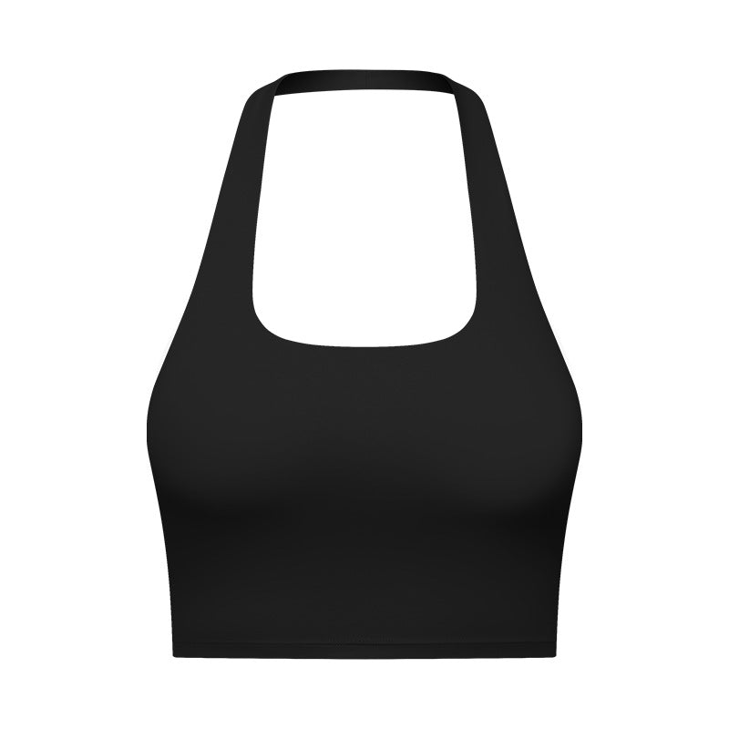 European and american new sexy halter strapless sports bra with beautiful back design - women's fashion ruched sports bra dt146