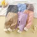 School uniform essential: autumn/winter kids' cotton pants - boys' warm & cold-proof trousers, three-layer fleece-lined & extra thick girls' leggings