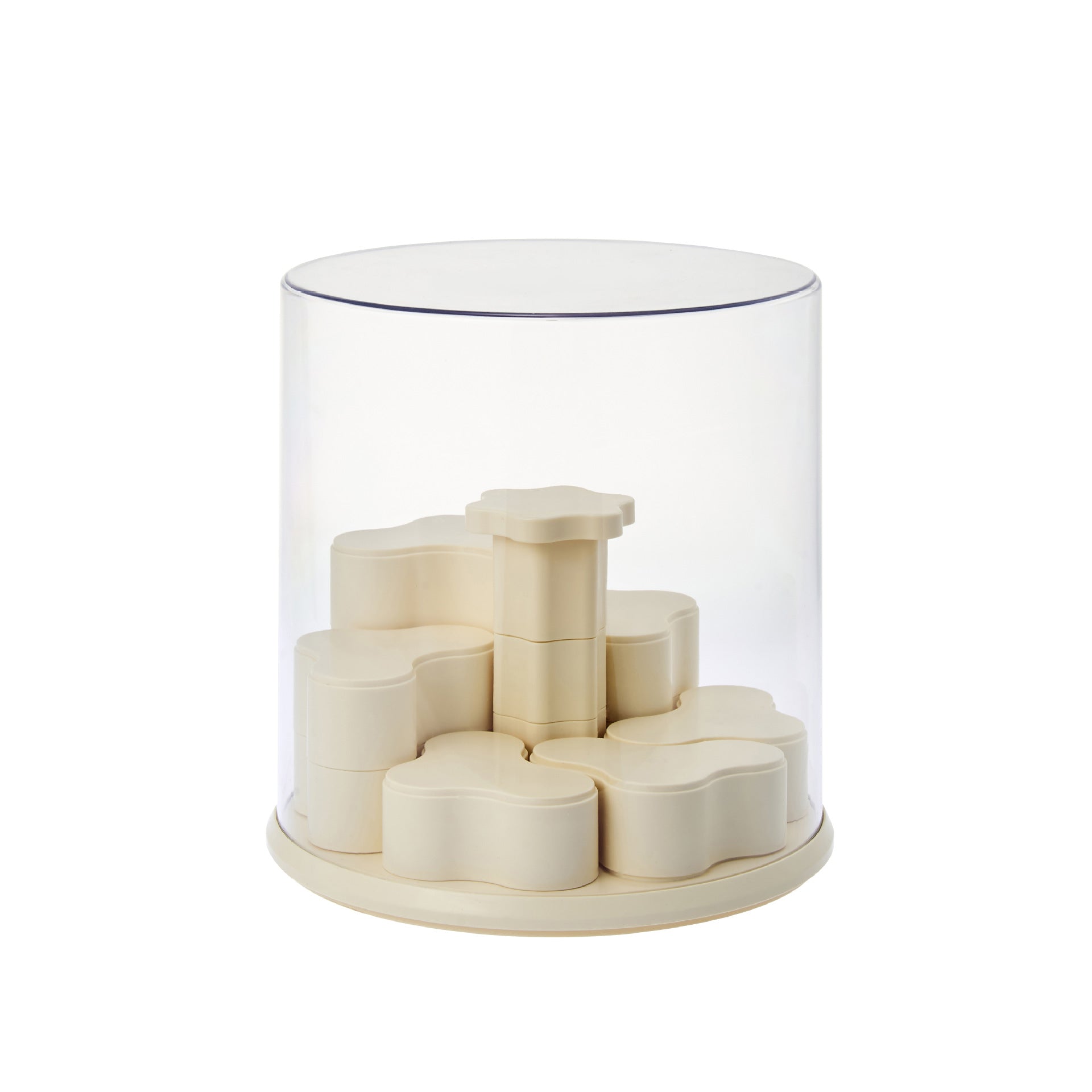 Blind box display stand storage transparent dustproof acrylic figure plastic display cabinet POP MART applicable display cabinet