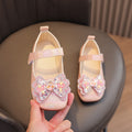 Preppy stylekidsflats square toe springnew arrivalk-style big bowsgirl princess shoes children's leather shoes