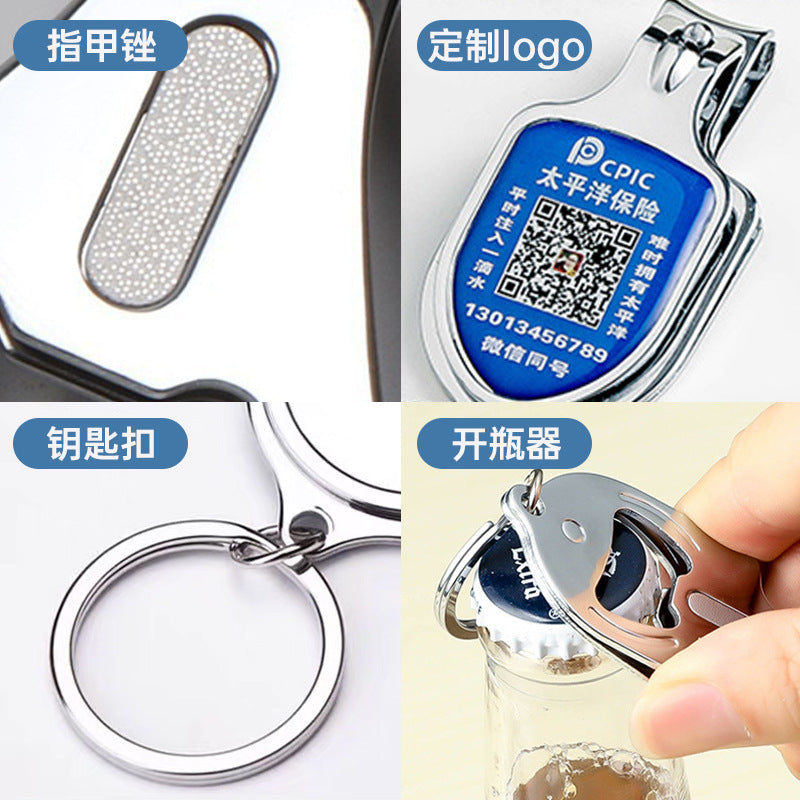Wholesale single nail clipper printing advertising nail clippers printing logo nail clippers printing words practical activity small gift ordering words