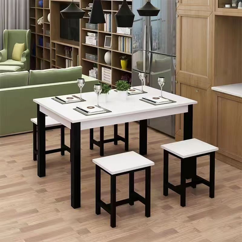 Dining table and chair combination snack bar restaurant fast food restaurant casual breakfast shop rectangular restaurant noodle shop dining table