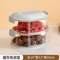 Kitchen spice organizer, stackable food storage containers for scallions, ginger, and garlic, food-grade spice dispenser