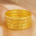 Wholesale 24k gold plated bangle dubai wedding indian nigerian women's bridal gold bangle jewelry wholesale