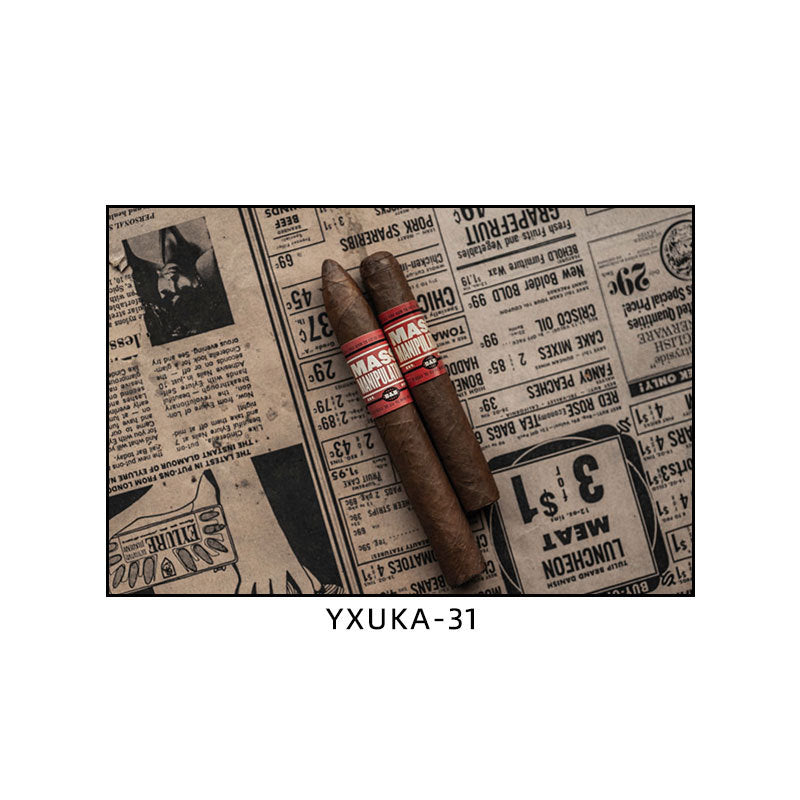 Cigar decorative painting bar clear bar hanging painting smoking retro coffee shop theme restaurant dining hotel box mural