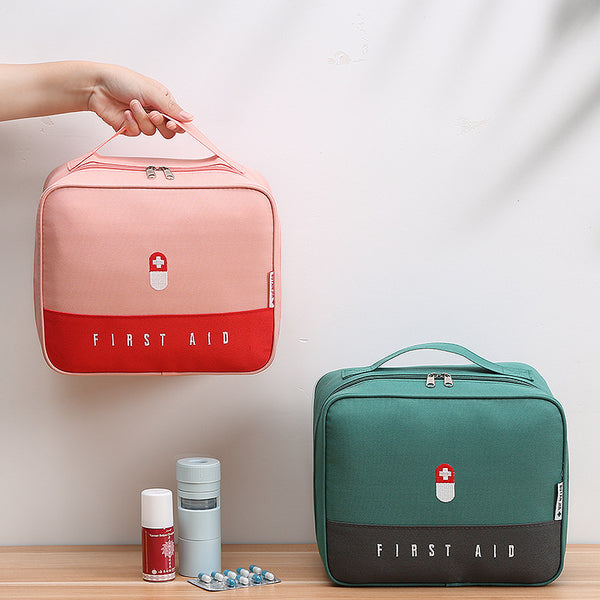 Large-capacity drug storage bag Portable compartment storage Medical bag Waterproof and moisture-proof medical bag Multifunctional first aid bag