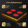 European and american standard 110v electric ceramic stove for home multi-function high-power stir-fry hot pot induction cooker desktop electric stove stir-fry