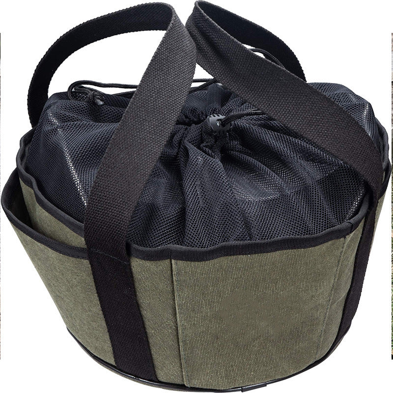 Outdoor picnic tableware, cups, storage bags, burner gas tank storage bags, sundries bags, portable sorting bags