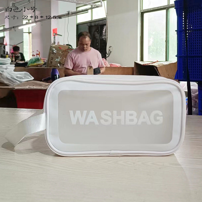 PVC cosmetic toilet bag waterproof portable large capacity swimming bag bath bag cosmetic bag fitness travel storage bag