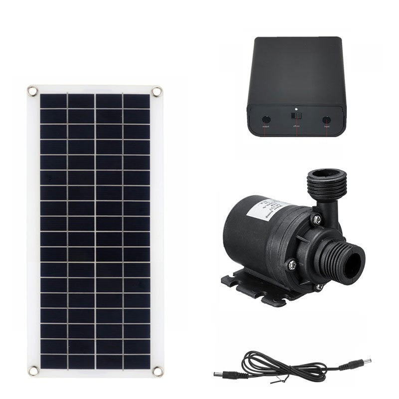 Cross-border special 20W12V solar water pump set, battery box, new energy, large flow, green and environmentally friendly pumping