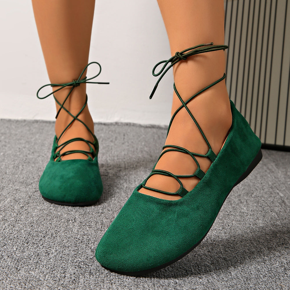 low-heeled plus size women's shoes spring and summer new arrival cross strap flatsflats women's flatscasualflats women's wholesale