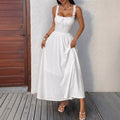 hot-selling suspender dress retroslimming look skirt women's summernew arrivalelegant holiday style long skirt for women