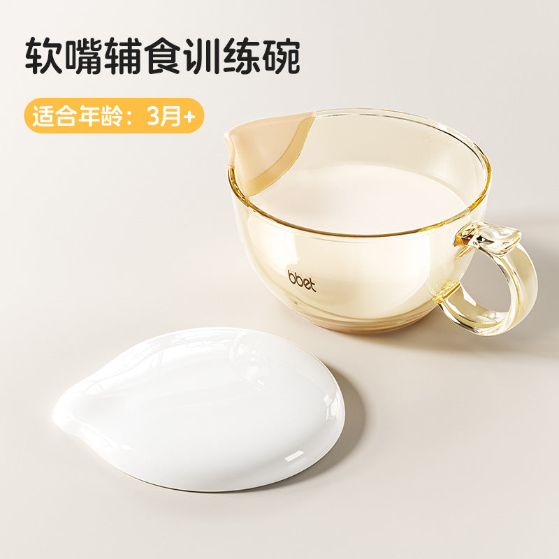 All-in-one baby feeding bowl set - anti-spill, non-slip silicone tableware for home use
