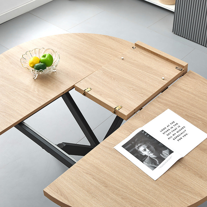 Export dining table retractable foldablemdf rectangular solid wood tablefolding dining table