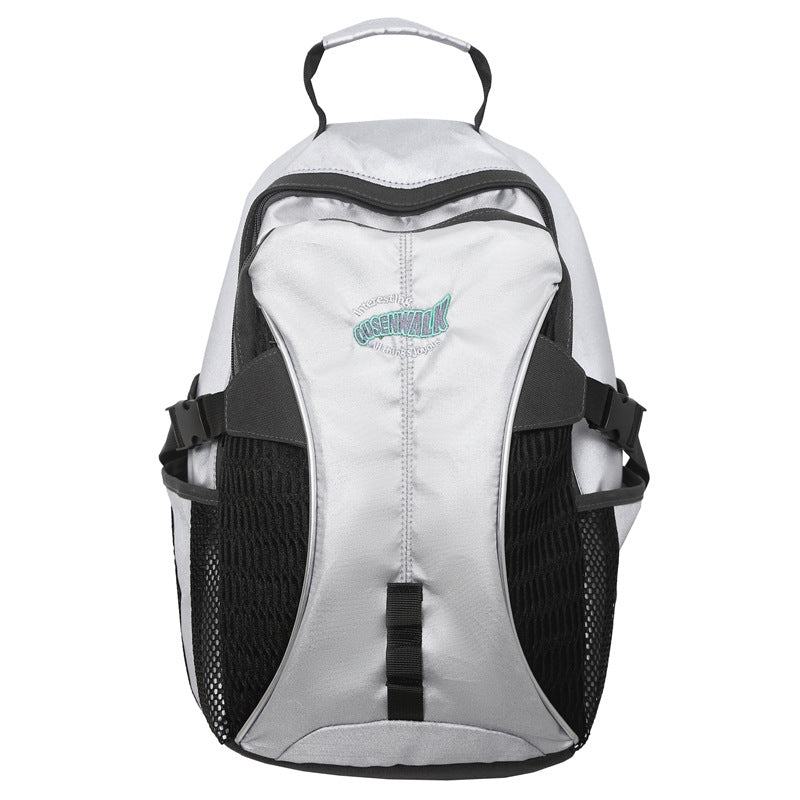 Retro outdoor travel backpack women 2025 new sports student schoolbag large capacity commuter bag trendy cool backpack