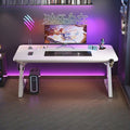 Titanium halberd s3 computer desk - gaming desk - carbon fiber - home bedroom - clip-on mechanical arm - two-section split desktop computer desk