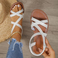 Flat new arrival sandals women's shoes summer exportplus size one-piece buckle casualoutweareasiest for match beach sandals