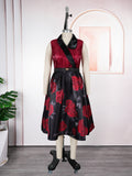 Fashionexport cross-border plus size women's clothing african  new arrivalretro sleeveless summersexyprintingdress