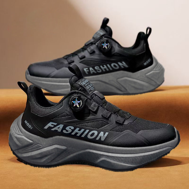 Men's athletic shoes - 2026 new summer collection: youth-friendly, rotating buckle, soft sole, shock-absorbing, ultra-lightweight casual running shoes for students
