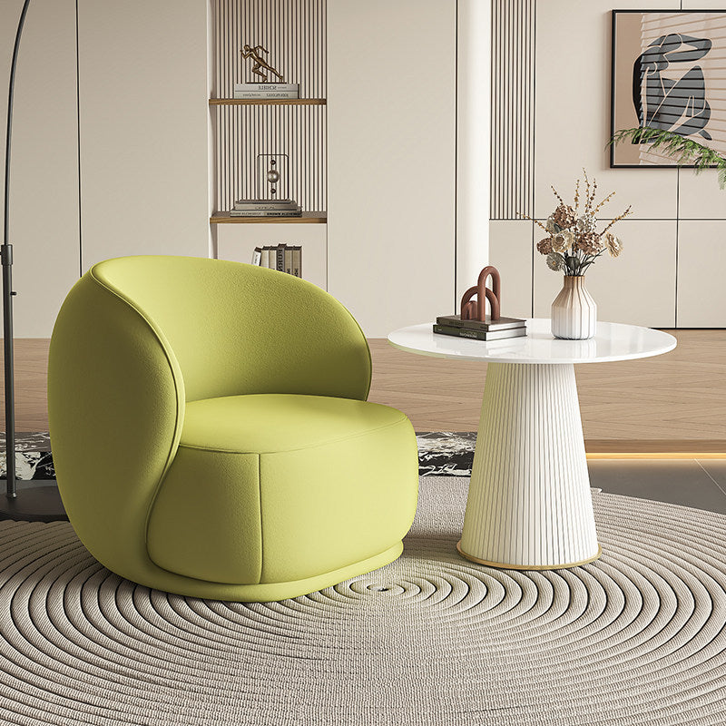 Minimalist cream style living room single sofa chair designer bedroom sofa chair japanese lazy casual sofa