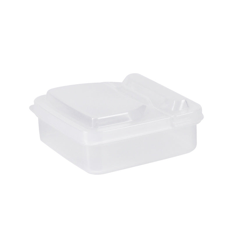japanese cheese storage box refrigerator onion, ginger and garlic flip-top sealed storage box fruit butter block fresh-keeping box