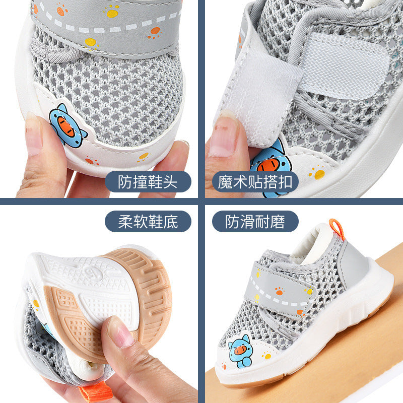 Baby sandals, first walker shoes, summer soft sole non-slip, 0-1-3 years old infant mesh toddler shoes for baby girls and boys