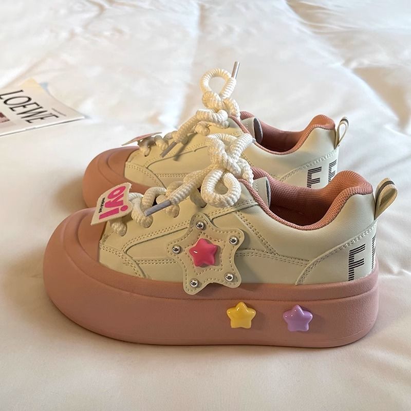 Girls' shoes:  autumn new arrivals - kids' fashion soft sole chunky sneakers, princess shoes for girls (mid to big kids), ultra-soft