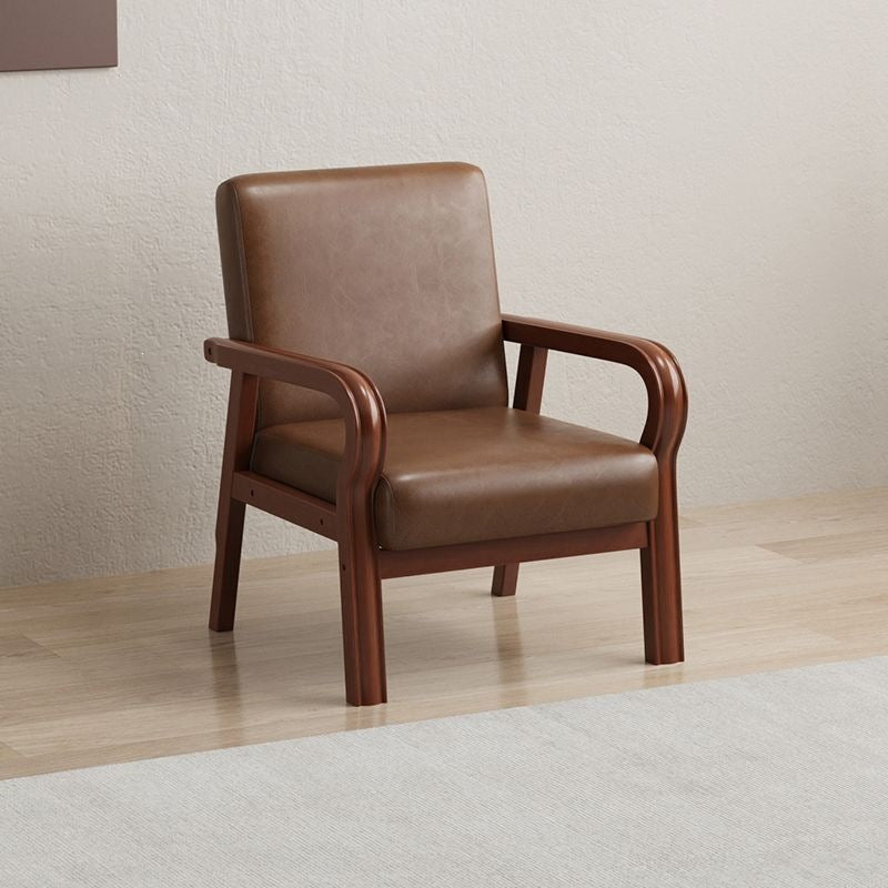 Single sofa simple living room rental small sofa popular bedroom mini double three-person small solid wood sofa chair