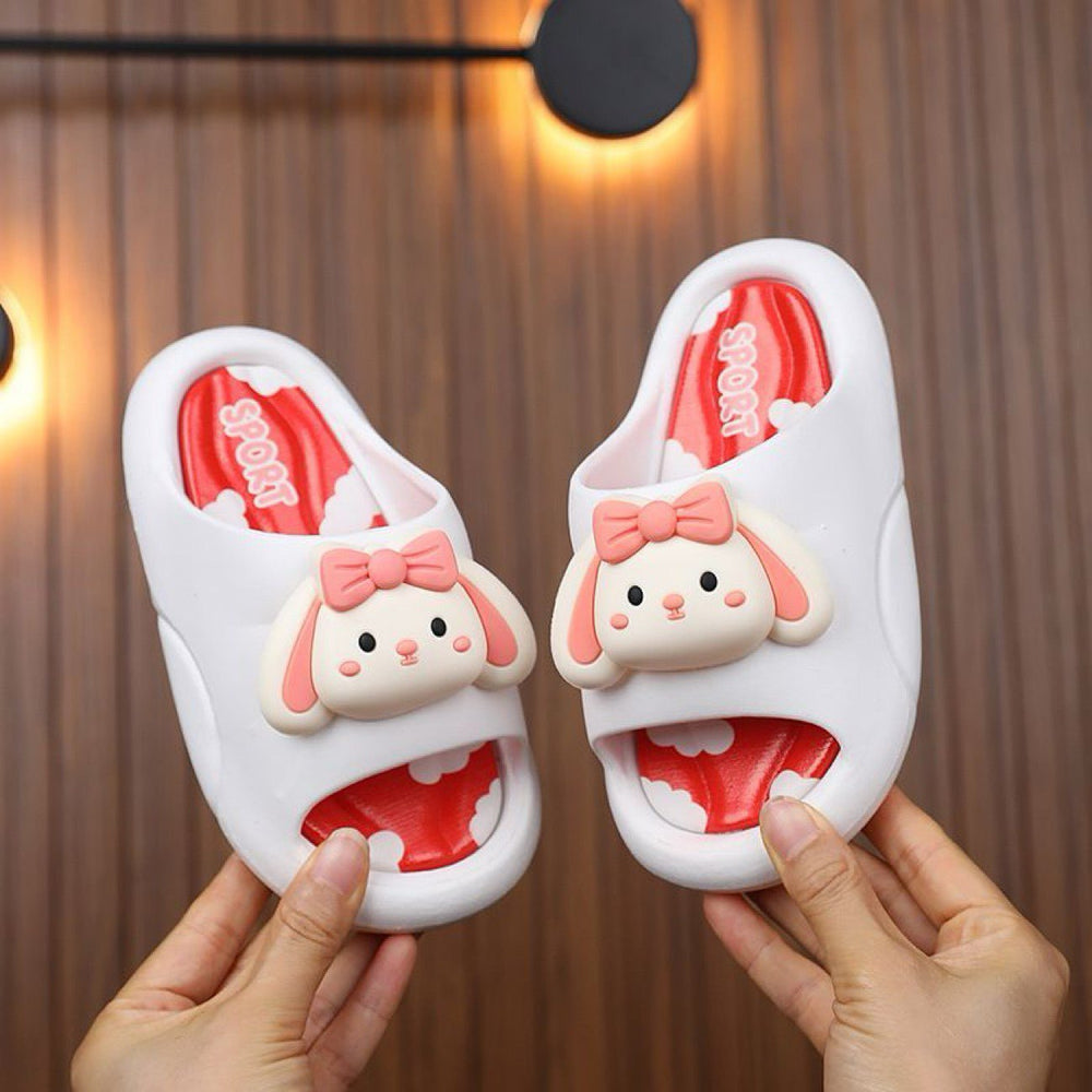 Cute kids' slippers - summer anti-slip bath soft sole bathroom cartoon indoor girls' home baby girl slippers