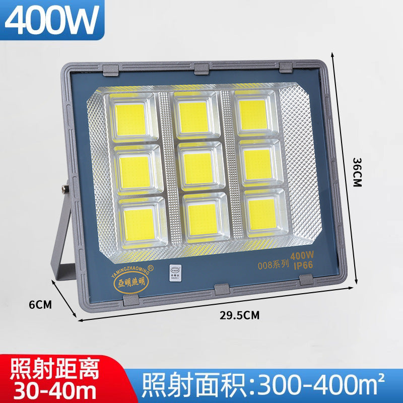 Yaming 008 integrated led flood light 200W outdoor stadium construction site waterproof super bright factory workshop lighting
