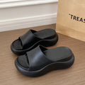 2026 new eva slippers for women, thick-soled height increasing summer outdoor wear, "stomping on shit" comfort, premium one-strap sandals