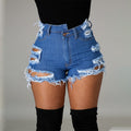 Processing personalized   hot-selling ripped denim shorts for women new arrivalins fringed denim hot pants