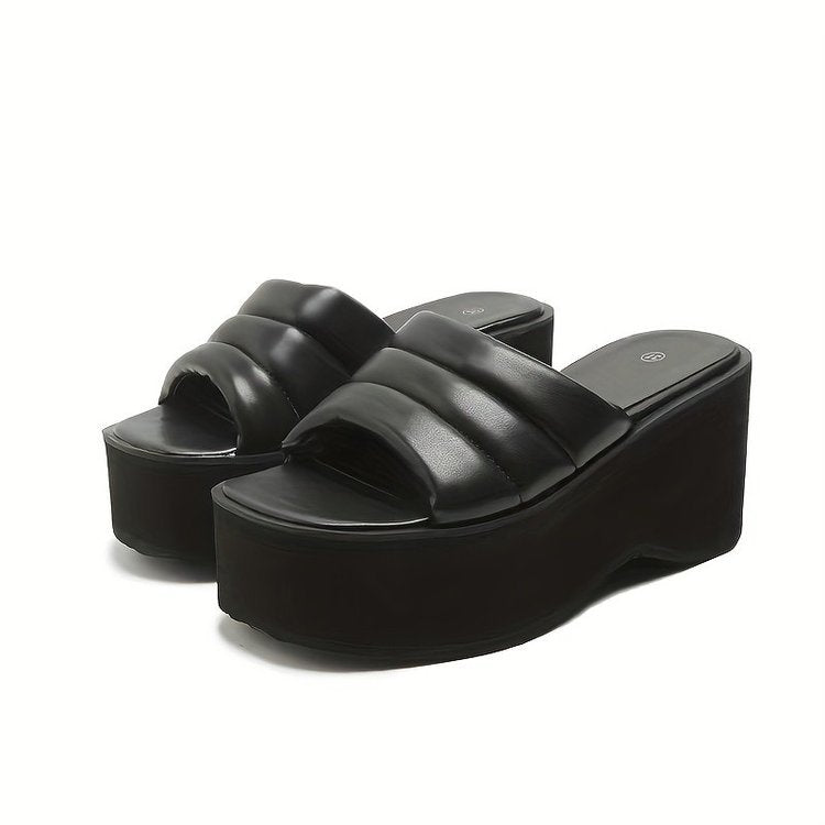 spring/autumn new arrival: plus-size platform slippers for women (sizes 35-43). wholesale available. dropshipping to  and