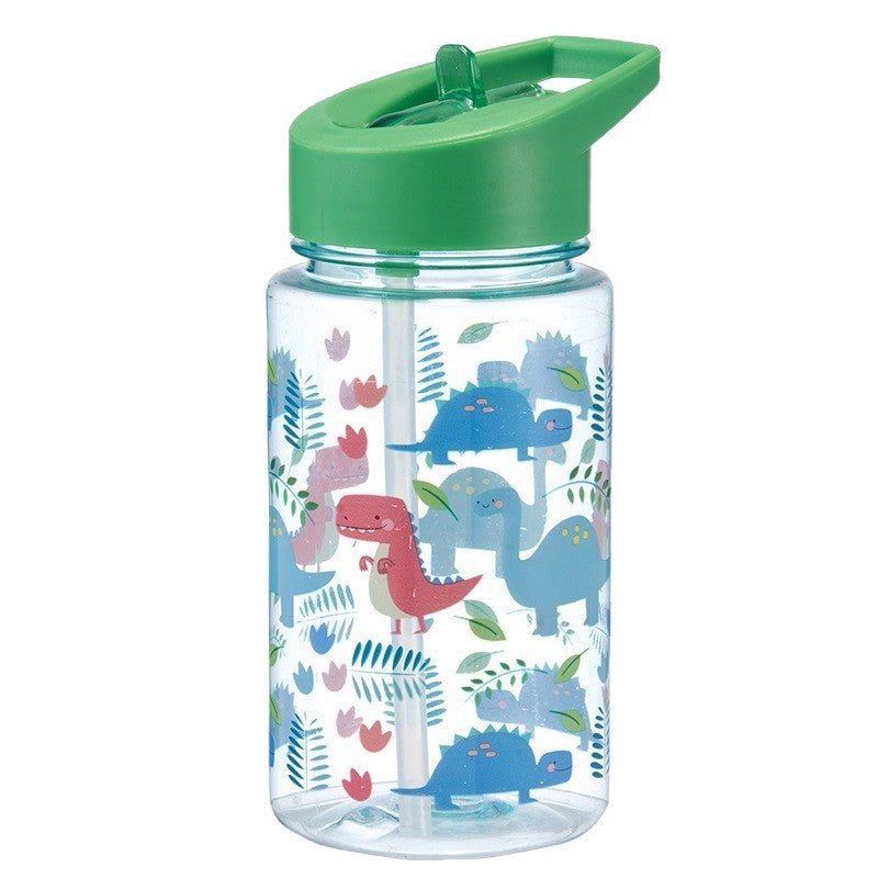 Food-grade kids' water bottle, high-temperature resistant, student sports water bottle, straw bottle, home use, leak-proof, cute plastic cup