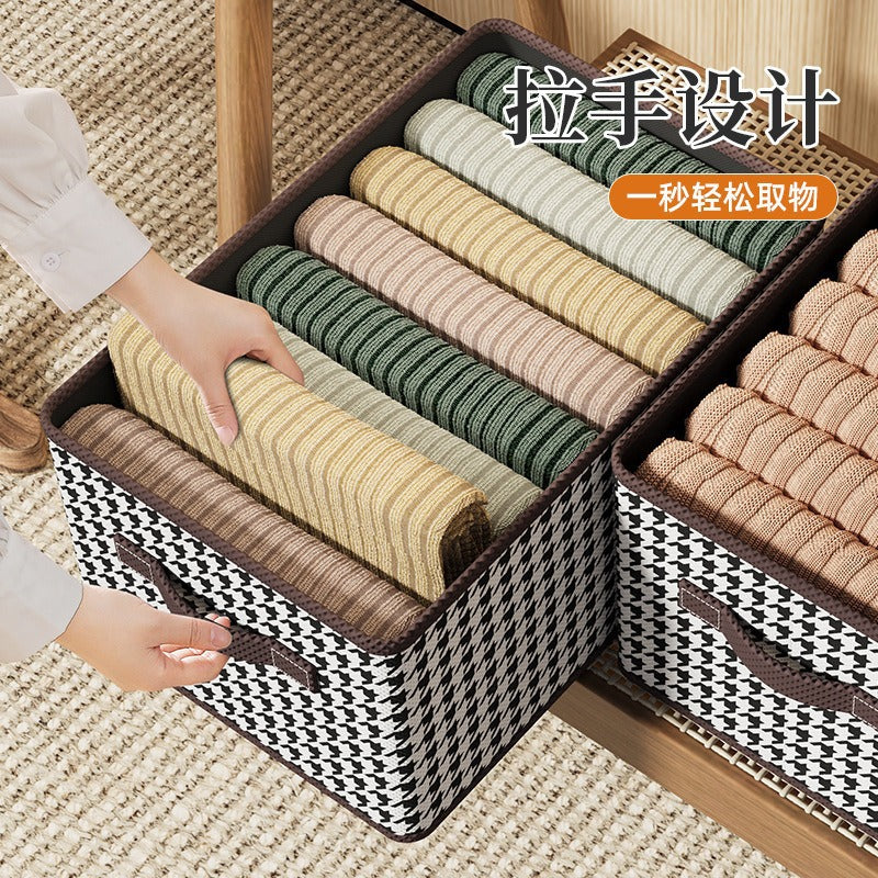 Qiandongge storage box, clothes storage artifact, household wardrobe folding storage box, built-in pp board, large-capacity storage